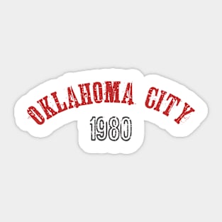 Oklahoma 1980 Sticker